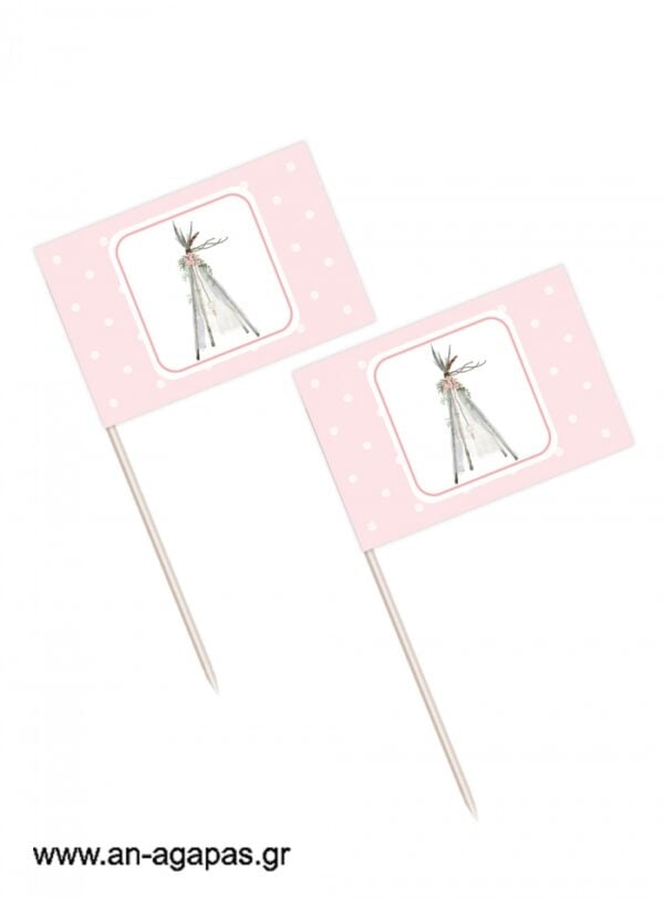 Toothpick  flags  Boho  Girl