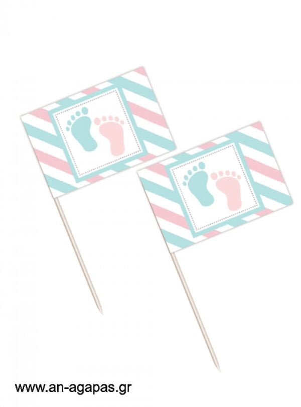 Toothpick  flags  Happy  Feet