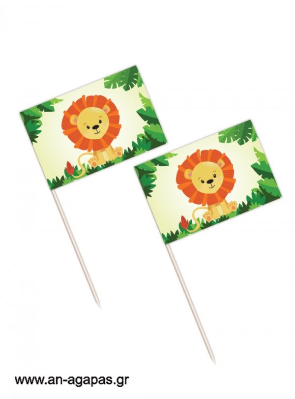 Toothpick  flags  Jungle  Animals