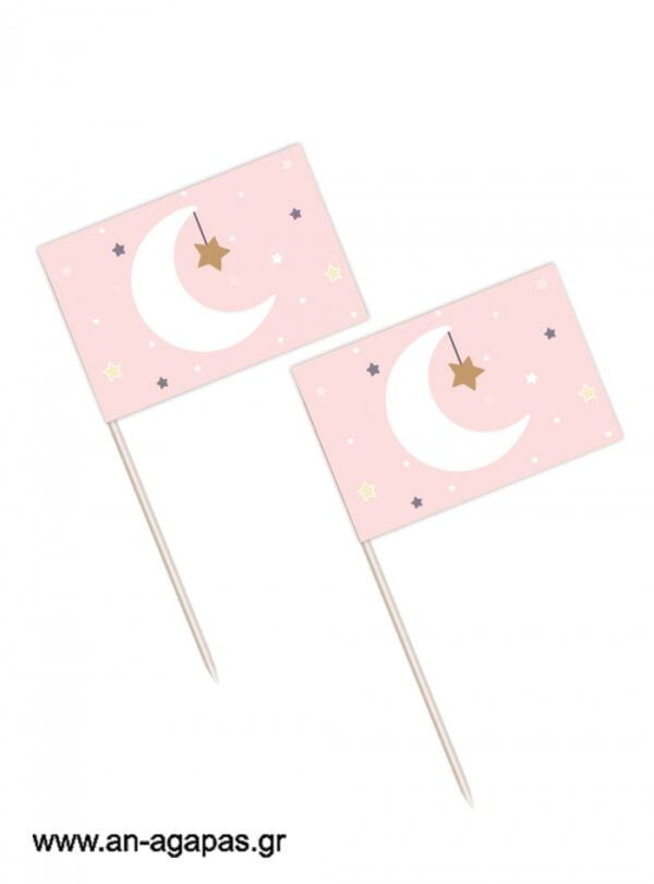 Toothpick  flags  Little  Star  Girl