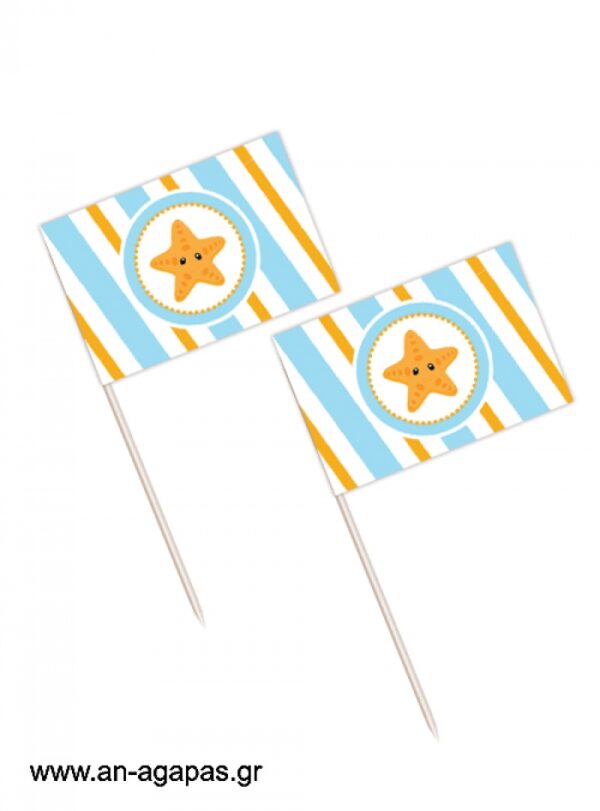 Toothpick  flags  Little  Starfish