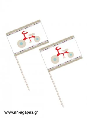 Toothpick  flags  My  First  Bike 