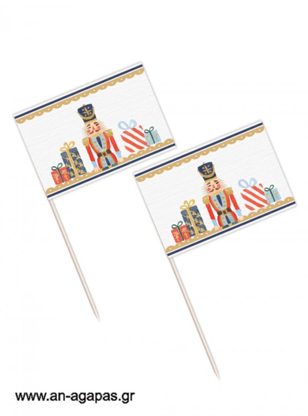 Toothpick  flags  Nutcracker