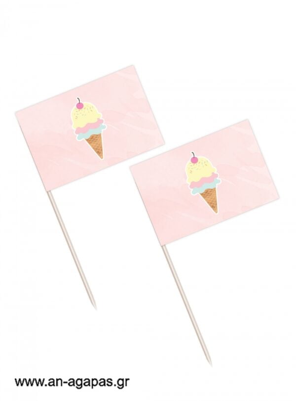 Toothpick  flags  Pastel  Ice-cream
