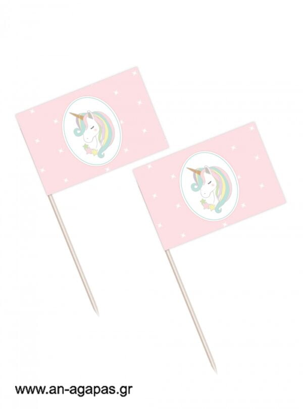 Toothpick  flags  Pastel  Unicorn
