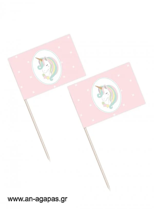 Toothpick  flags  Pastel  Unicorn