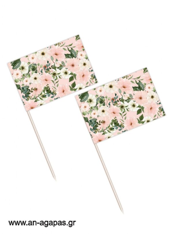 Toothpick flags Pink Blush