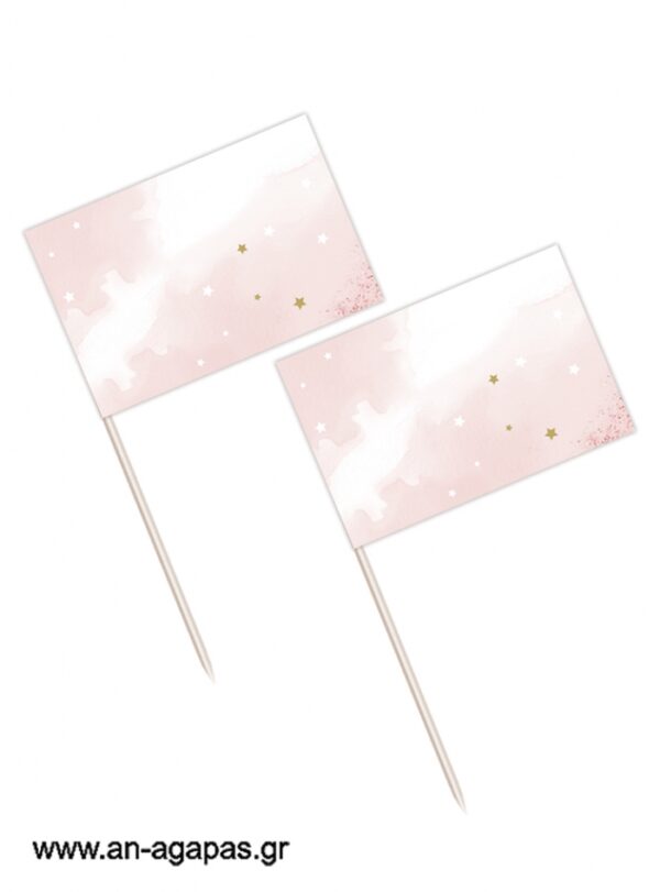 Toothpick flags Pink Wonder