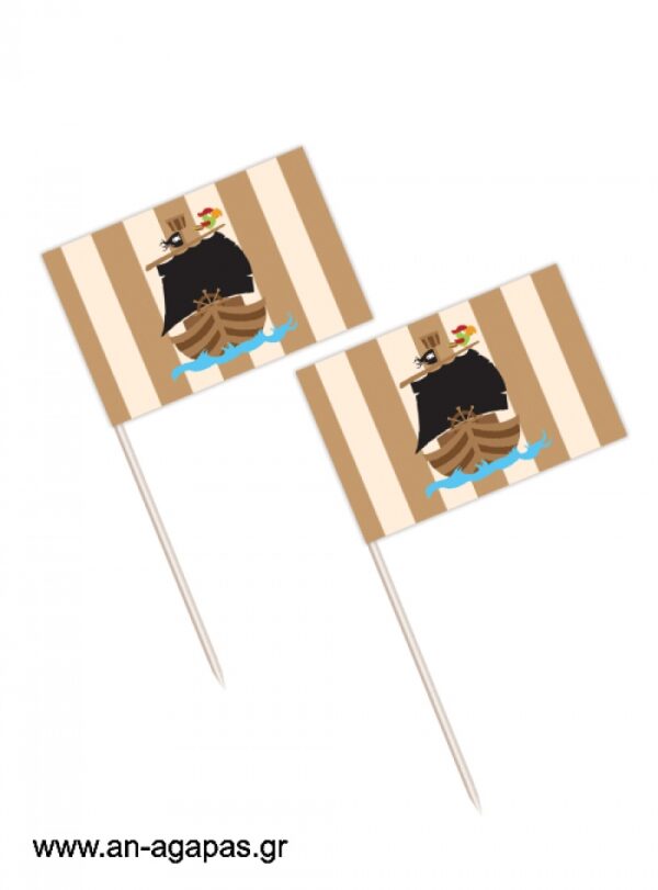 Toothpick  flags  Pirate  Ship