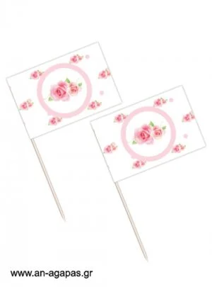 Toothpick  flags  Pretty  Roses 