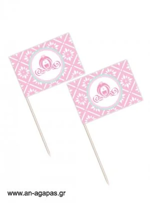 Toothpick  flags  Princess  Carriage 