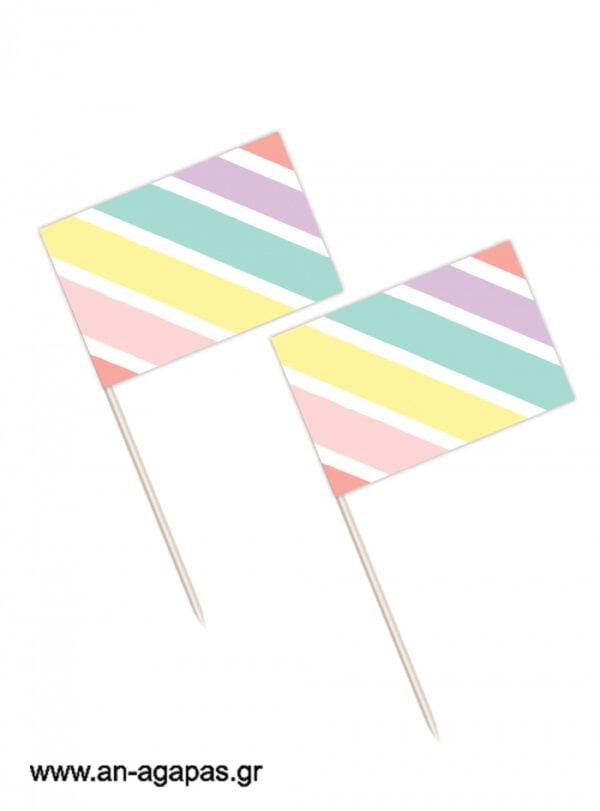Toothpick flags Rainbow