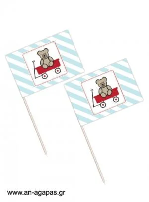Toothpick  flags  Red  Wagon 