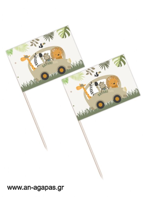 Toothpick flags Safari
