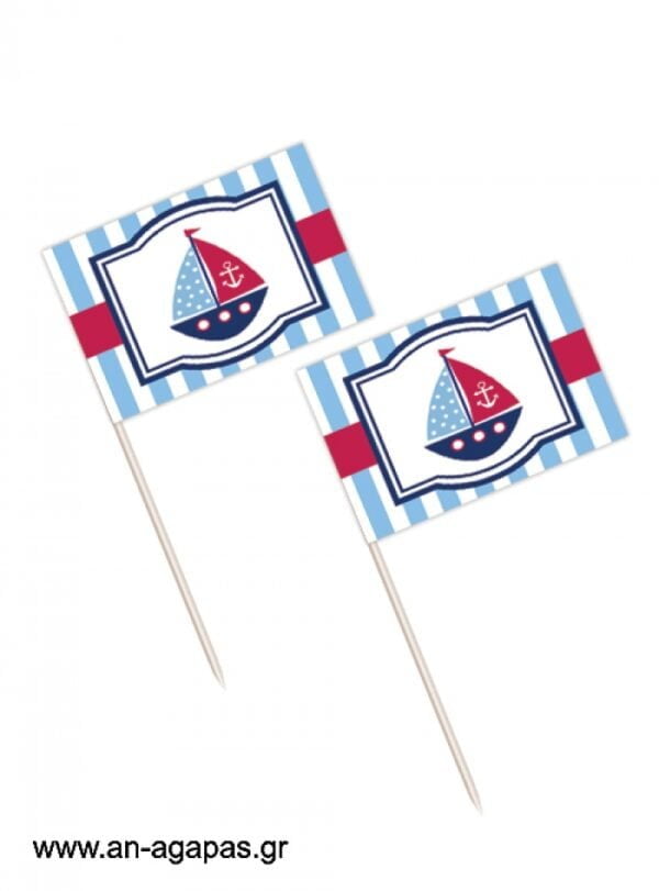 Toothpick  flags  Sail  Away