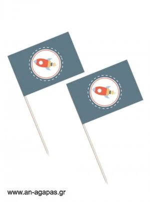 Toothpick  flags  Space 