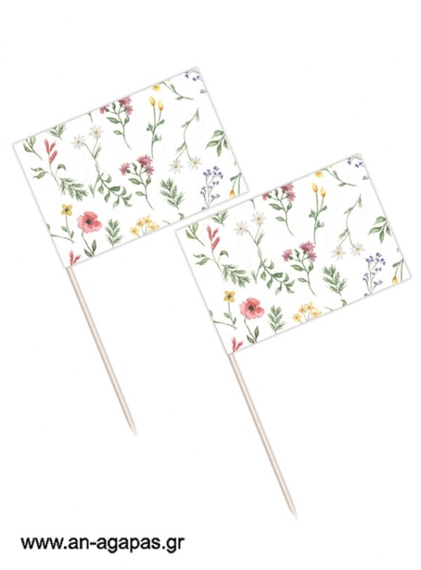 Toothpick flags Spring Blossom