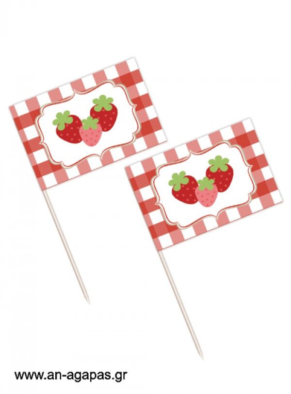 Toothpick  flags  Strawberry  Fields