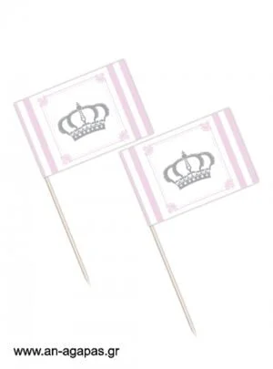 Toothpick  flags  Stripy  Crown  Girl 