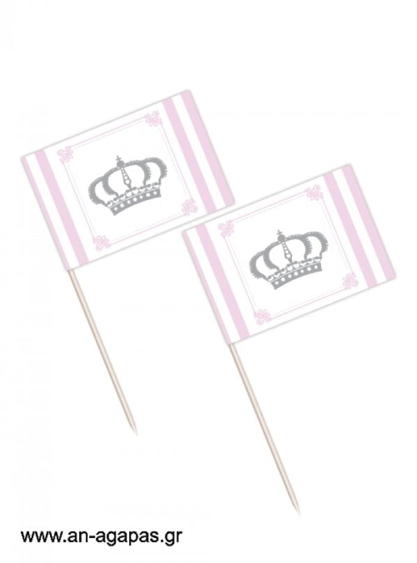 Toothpick  flags  Stripy  Crown  Girl