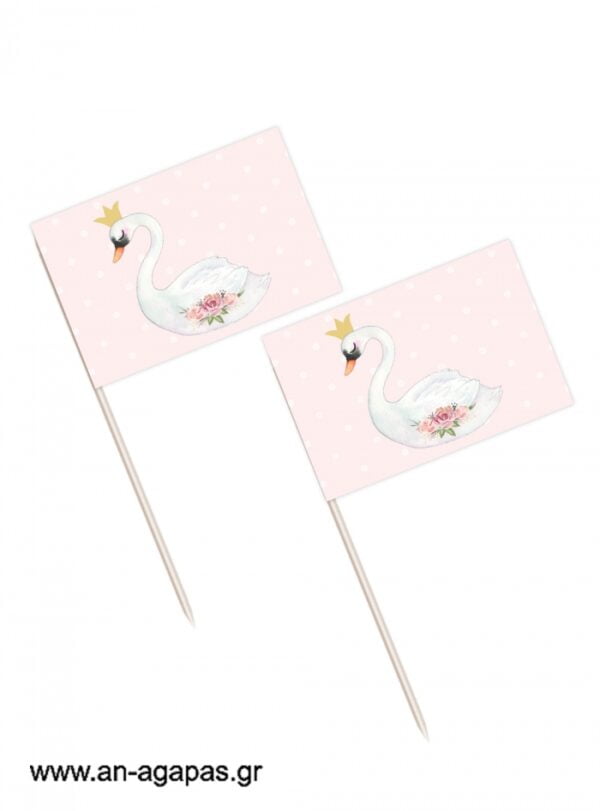 Toothpick  flags  Swan