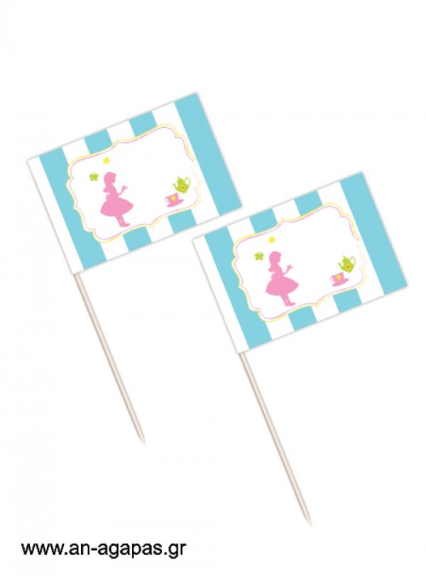Toothpick  flags  Tea  Girl