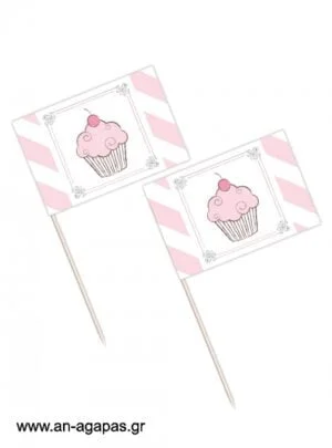 Toothpick  flags  Tea  Time 