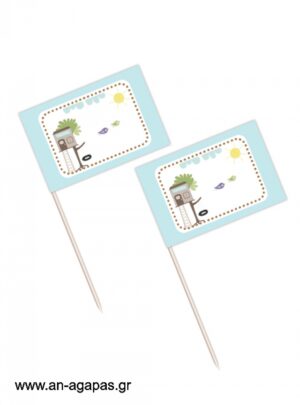 Toothpick  flags  Tree  House