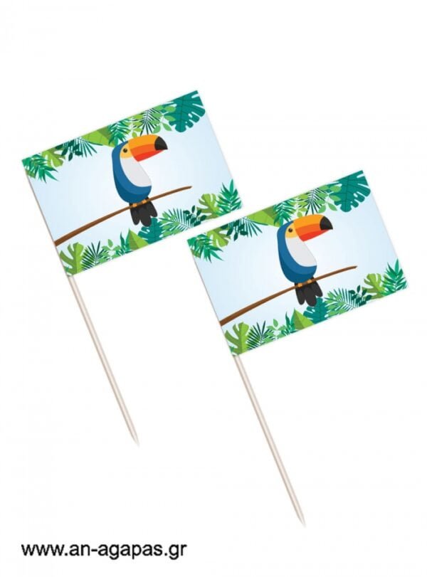 Toothpick  flags  Tropical  Jungle