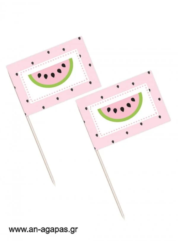 Toothpick  flags  Watermelon