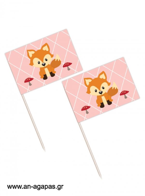 Toothpick  flags  Woodland  Girl