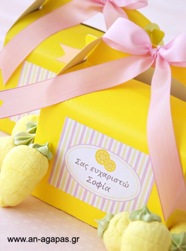 Treat Box Label Pink Lemonade