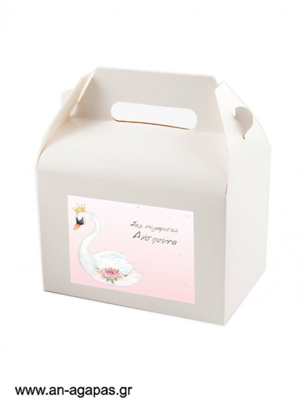 Treat  Box  Label  Swan