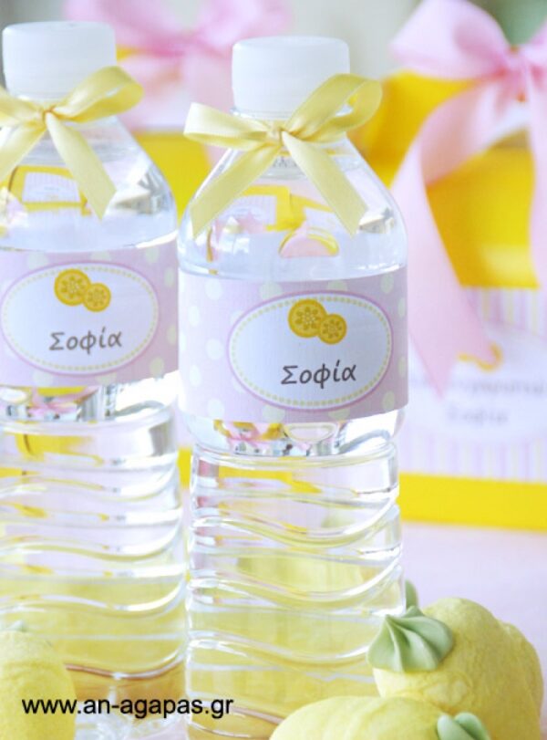 Water Label Pink Lemonade