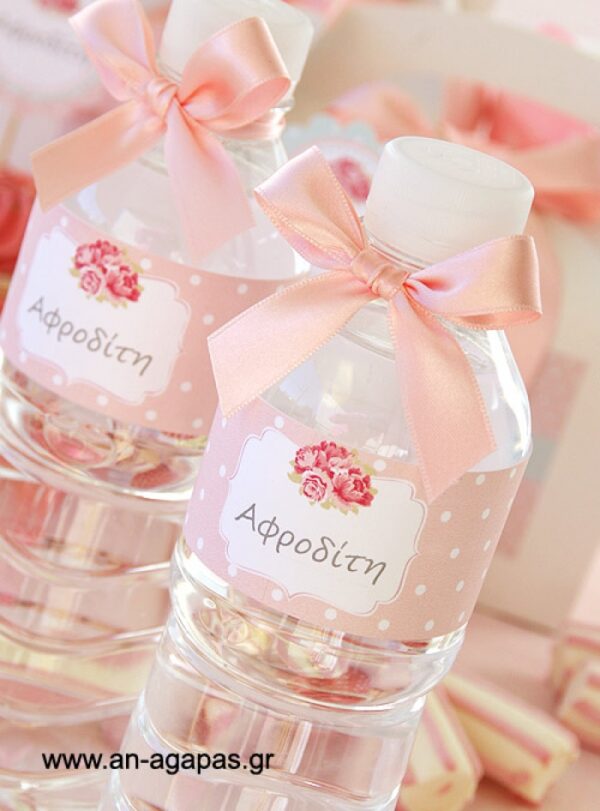 Water Label Ρομαντικά Λουλούδια