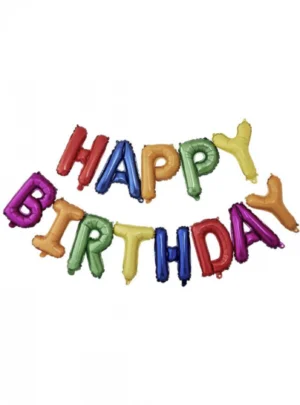Μπαλόνι Πολύχρωμο Happy Birthday