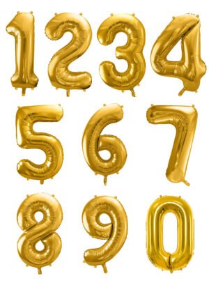 Μπαλλόνια Αριθμοί Χρυσό