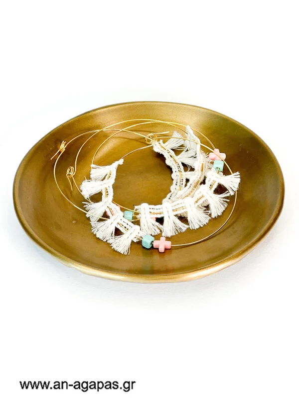 Μαρτυρικό βραχιόλι εκρού κρόσια