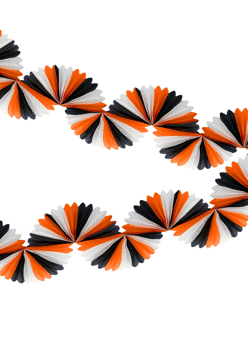 Γιρλάντα Black & Orange Stripe Honeycomb