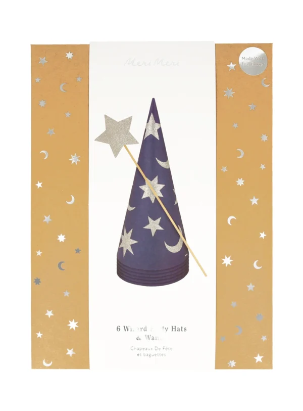 Καπελάκια Wizard Party Hats & Wands (6τμχ)