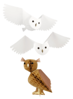 Διακοσμητική Honeycomb Owls (3τμχ)