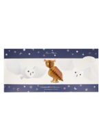 Διακοσμητική Honeycomb Owls (3τμχ)
