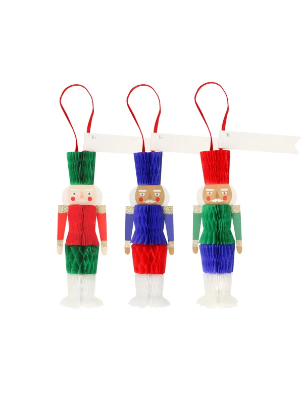 Διακοσμητικά Honeycomb Nutcracker Tags (6τμχ)