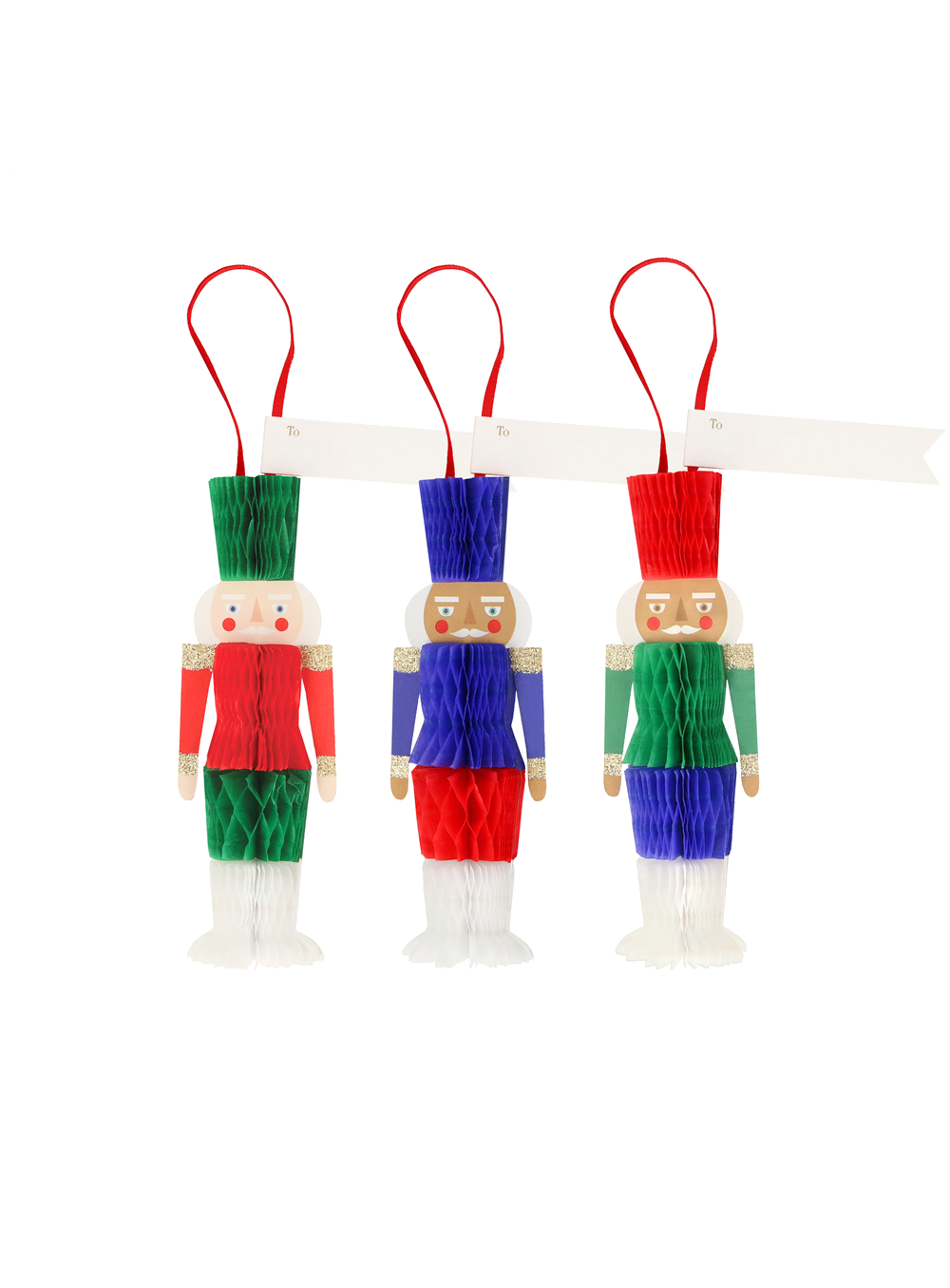 Διακοσμητικά Honeycomb Nutcracker Tags (6τμχ)