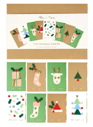 Christmas Felt Card Kit (8τμχ)