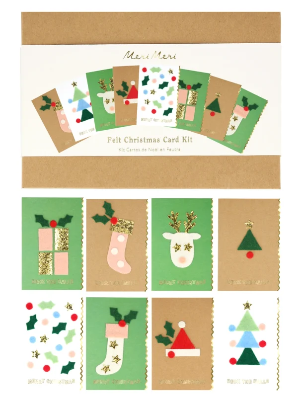 Christmas Felt Card Kit (8τμχ)