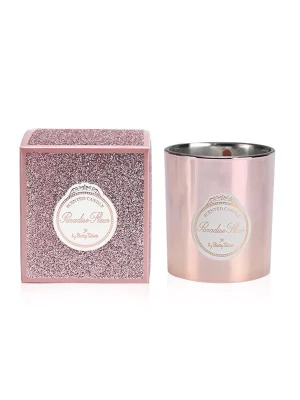 Χριστουγεννιάτικο Αρωματικό Κερί Ροζ 120gr,,Paradise Fleur 