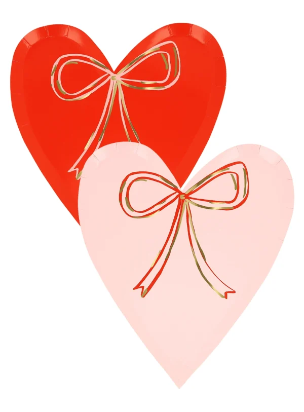 Πιάτο Γλυκού Heart with Bow (8τμχ)