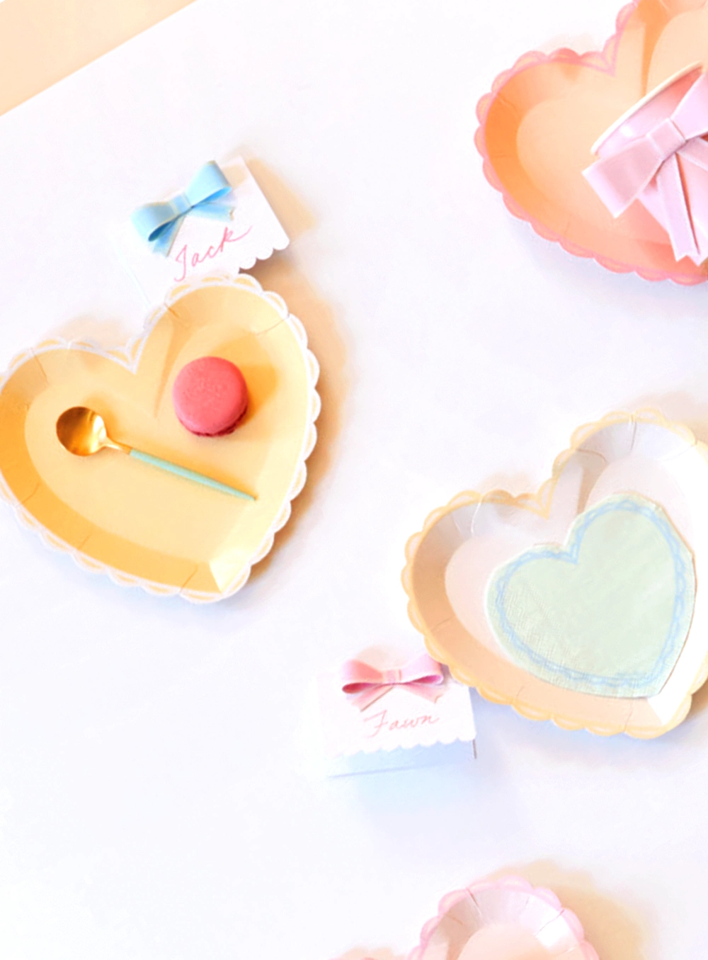 Pastel Bow Placecards (8τμχ)