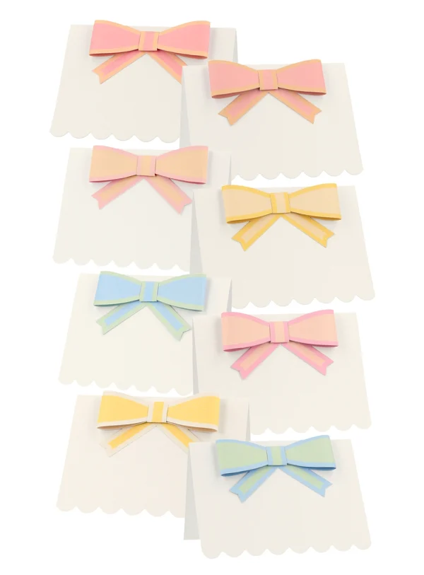 Pastel Bow Placecards (8τμχ)